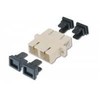 DIGITUS FO coupler, duplex, SC to SC, MM OM2, color grey ceramic sleeve, polymer housing, incl. screws (DN-96004-1)