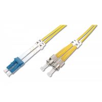 DIGITUS FO patch cord, duplex, LC to ST SM OS2 09/125 µ, 2 m (DK-2931-02)