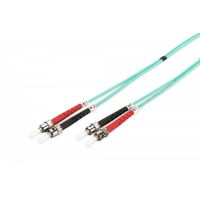 DIGITUS FO patch cord, duplex, ST to ST MM OM3 50/125 µ, 1m (DK-2511-01/3)