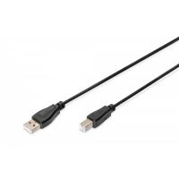 DIGITUS USB connection cable, type A - B M/M, 1.8m, USB 2.0 compatible, bl (DB-300102-018-S)