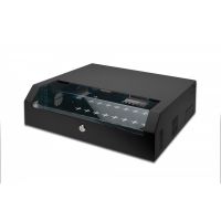 DIGITUS Wall mounting cabinet, SOHO, slim, 156x525x475 mm 3U rotatable, 2U fix, color black (RAL 9005) (DN-19 04U-PB-B)