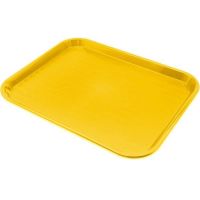Tava servire fast food 34x24 cm, galbena