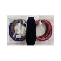 Coronita pentru par catifea mare negru si color en-gross