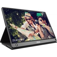 ASUS MB16AMT 39,6 cm (15.6') 1920 x 1080 Pixel Full HD LED Ecran tactil Multi-gestual Negru, Gri (90LM04S0-B01170)