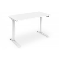 DIGITUS Electric height-adjustable Desk, 120x60x18cm top 50kg load, white (DA-90407)