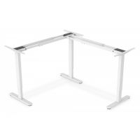 DIGITUS Electric Height Adjustable Desk Frame, 3-leg height:124-208 cm, load: 120 kg, white (DA-90453)