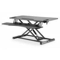 DIGITUS Height Adjustable Sit-Stand desktop 95x61x10-50cm, Lower Keyboard and mouse deck (DA-90380-1)