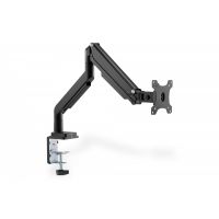 DIGITUS Single Gas Spring Monitor Clamp Mount 15-32', 9 kg (max.), black (DA-90394)