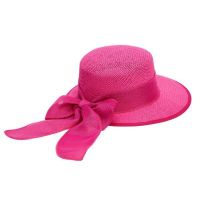 Palarie Sunny Fuxia de Soare cu Boruri Asimetrice