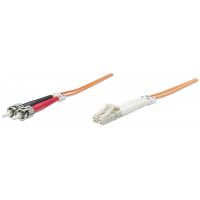 Intellinet 10m LC/ST cabluri din fibră optică OM1 Portocală (471343)