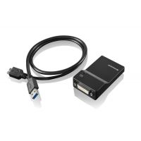 lenovo Lenovo USB 3.0 - DVI/VGA adaptor grafic USB 2048 x 1152 Pixel Negru (0B47072)