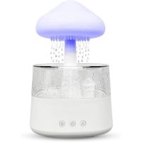Dispozitiv 4 in 1 pentru Aromaterapie, Lampa 7 Culori Led, reglabile, 450 ml, Alb