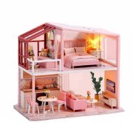 Joc interactiv, educational, macheta casuta de asamblat, miniatura, Simple House 2, DIY