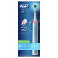 Periuta de Dinti Electrica - Oral-B Pro 3 Cross Action, Albastru, 1 bucata