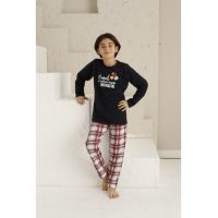 Pijama baietei din bumbac,Engeos