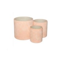 Set inalt 3 cutii rotunde catifea pentru aranjamente florale pret engros