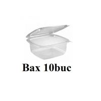 Caserola Plastic cu Capac Incorporat, 250ml, Set 100 buc Engross