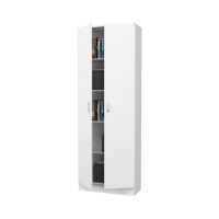 Biblioteca Flint, 2 Usi, Alba, 70 x 32 x 200 cm