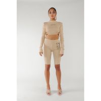 Bluza crop striata