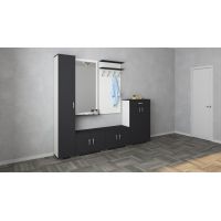 Set Hol Como V4, Antracit/Alb, L 230 cm