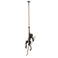 Lustra Monkey, Mauro Ferretti, Ø27 x 60 cm, 1 x E27, 20W, polirasina, negru