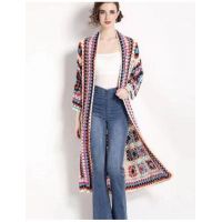 Cardigan dama Engros, cu model multicolor
