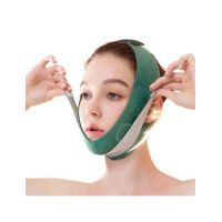 Banda de slabire a fetei si reducerea barbiei duble, antirid, unisex, reglabila, verde, Engros