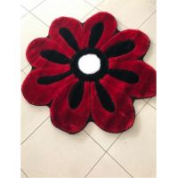 Covor rosu RASTA LUX floare engross