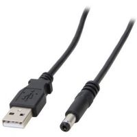 3 ft USB to Type M Barrel 5V DC Power Cable - Power cable - USB (power only) (M) to DC jack 5.5 mm (M) - 3 ft - molded - black - USB2TYPEM - power cable - 91 cm