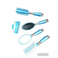 Set 5 accesorii albastre pentru par engros