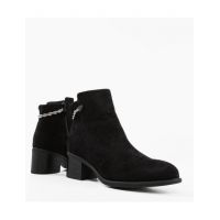 Botine cu toc dama Ahma Engros, negre