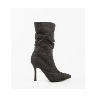 Botine cu toc dama Lal Engros, negre