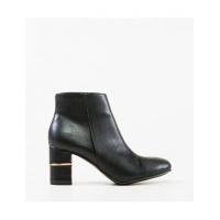 Botine cu toc dama Murray Engros, negre