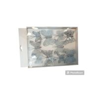 ​Set 10 fluturasi albi decorativi engros
