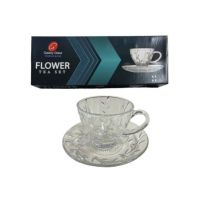 Set de 6 Cesti +6 Farfurioare Flower Engros