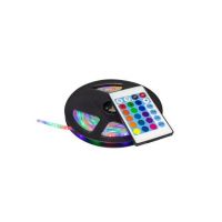Banda LED cu silicon ,Color RGB , cu telecomanda si alimentator, lungime 5 M engross