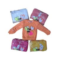 Bluza groasa Engros pentru fete, cu model imprimat