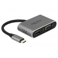 USB-C &gt; HDMI/VGA/USB3.0/PD 0.12m Gri