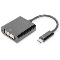 USB TypC -&gt; DVI 10cm Negru