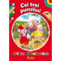 Citim si coloram - Cei trei purcelusi | Loredana Stefan