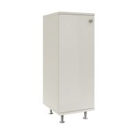Corp Baie Zaria, 1 Usa, Alb lucios/Alb, MDF, L 30 x l 35 x H 85 cm