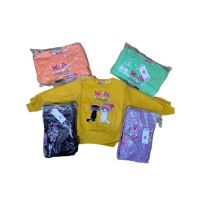 Bluza vatuita Engros pentru fete, cu model imprimat