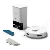 Aspirator robot X-Plorer S75 S+ RR8587WH, 31W, 4 in 1, Smart Aqua Power, 0.26L, recipient apa 0.3L, putere aspirare 2700Pa, 3 senzori de cadere, statie de incarcare, Alb, Li-Ion