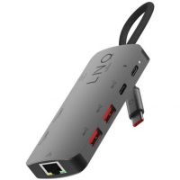 byELEMENTS LQ48022 - 8in1 Pro Studio USB-C 10Gbps Multiport Hub with PD, 8K HDMI and 2.5Gbe Ethernet