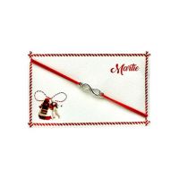 Bratara reglabila Martisor, snur elastic, Infinity Love, model 2024, en-gros