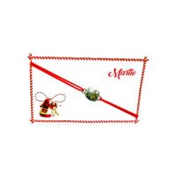 Bratara reglabila Martisor, snur elastic, Pisicuta Dragalasa, model 2024, en-gros