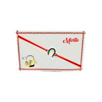 Bratara reglabila Martisor, snur elastic, Potcoava Norocoasa, model 2024, en-gros