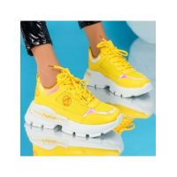 Adidasi dama Foxy Shoes, Galbeni, en-gros