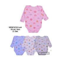 Body Engros pentru bebelusi, cu model imprimat, multicolor