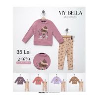 Compleu fetite Engros pentru bebelusi, 2 piese, cu model imprimat